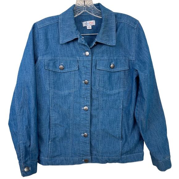 D&Co. Jackets & Blazers - Women's D & Co Light Blue Indigo Denim Jean Jacket